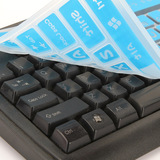 居家家 糖果色台式电脑键盘膜防水防污硅胶键盘保护膜 K1166