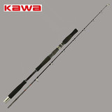 特价KAWA1.8米一本半铁板竿一节半直柄枪柄富士轮座路亚船竿