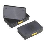 黑色ESD防静电盒子 带盖式元件盒 饭盒带盖子物料盒 202×123×50