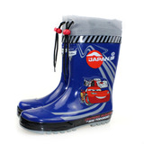 男童卡通防滑束口雨鞋汽车总动员雨靴蓝色麦昆水鞋极速运动套鞋
