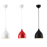 简约现代北欧吊灯三头单头黑白色创意个性主题餐厅酒吧台书房灯具