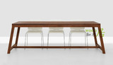 北欧美式新中式混搭现代实木餐桌长方形胡桃桃木宜家木质组装单层