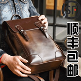 香港代购双肩包男士背包韩版书包休闲旅行电脑包手提单肩包女真皮
