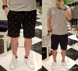 63折 Miu香港代购 CHOCOOLATE男 16夏 骷髅头标志休闲短裤5004