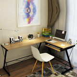电脑桌台式家用现代简约转角办公桌书架书桌组合写字台简易笔记本