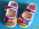儿童布鞋手工布鞋千层底童鞋婴儿布鞋宝宝布鞋手工制作-传统如意