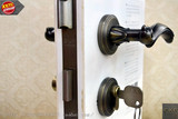 德国EKF欧式复古室内门锁房门锁具 实木门锁执手双舌古铜色门室内