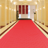 大红走廊地毯婚庆婚礼加厚满铺地毯宾馆过道楼梯走廊庆典心心相印