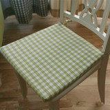 清新宜家风坐垫绿色小格子餐桌椅垫椅子坐垫 办公室可拆洗海绵垫