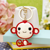 韩国创意礼品可爱生肖水钻悠嘻猴子汽车钥匙扣女包挂件钥匙链饰品