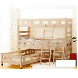实木三层床双层床高低床母子床多层床幼儿园床午休床带拖床上下铺