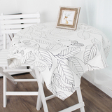 北欧宜家风现代定制台布棉麻布艺长方形圆形茶几床头柜餐桌布盖布