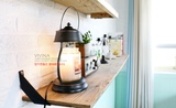 美式韩国新款客厅书房按钮保健创意马灯装饰灯卧室香薰台灯蜡烛灯