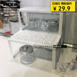 IKEA宜家 瓦瑞拉 搁板插件 白色厨房组合搁架 多层台面置物架代购