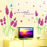 【柠檬树】超大浪漫客厅卧室电视沙发背景墙家装可移除墙贴 包邮
