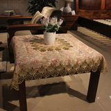 新品五折126方桌桌布欧式蕾丝桌布中式实木家具台布餐桌布茶几布