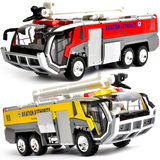 蒂雅多 机场救援车 消防车 声光回力 合金汽车模型X