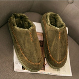 创意男士棉拖鞋包跟厚底室内居家毛拖鞋韩国潮秋冬季家用防滑棉鞋