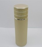 电化铝盖玻璃瓶爽肤水乳液瓶 化妆品分装空瓶子 有内塞 金色100ml