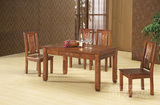 正品纯实木长餐台桌中式雕花香樟木餐桌椅组合一桌六椅小户型牡丹