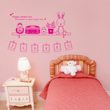 墙贴 兔生活 相片照片墙贴纸   儿童房自粘 卧室背景 库存处理价