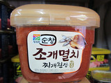 韩国进口 清净园海鲜大酱银鱼蛤蜊大酱味增味酱 特价450g