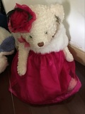 情人节礼物泰迪熊里的素女熊毛绒玩具材料为防过敏pp棉进口绒毛