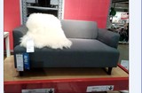 皇冠IKEA南京宜家家居具代购 汉林比 双人沙发布衣 客厅灰色正品