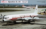 AZMO14412捷克,民主德国伊尔18/IL-18客机1/144拼装飞机模型预订