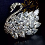 外贸原单水晶美貌的钻石胸针集胸花森女饰品