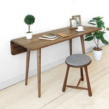 实木餐桌小户型折叠餐桌北欧原木可折叠桌简约现代餐桌可定制尺寸