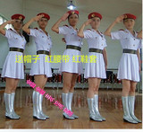 成人长袖裙装军装表演服迷彩海军空军演出服民族舞台服装舞蹈服女