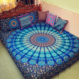 印度床单 东南亚家居布艺曼达拉挂毯挂布印巴风沙发巾 民族风桌布