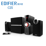 Edifier/漫步者 C2X 2.1电脑音箱独立功放木质重低音炮音响正品