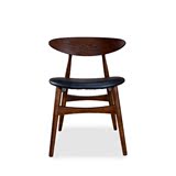 北欧实木餐椅卡尔汉森椅靠背椅牛角椅现代简约桌椅子组合
