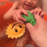 包邮宝宝洗澡玩具儿童戏水玩具喷水洗头花洒向日葵可充电玩水龙头