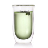 Teatime耐热双层透明玻璃杯泡茶杯隔热水杯子创意商务品绿茶水杯