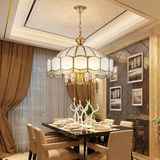 餐厅灯 吊灯现代简约创意大气圆形led欧式复式楼个性北欧全铜灯具