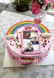 郑州新鲜生日蛋糕数码照片蛋糕定制情侣儿童家庭动物奶油蛋糕