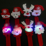 圣诞派对用品 圣诞啪啪圈 圣诞带灯拍拍圈 圣诞麋鹿手圈
