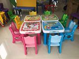 包邮正品儿童桌椅卡通组合书桌吃饭桌 幼儿园小孩学习成套桌椅