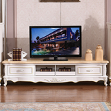 欧式沙发大理石茶几电视柜组合套装实木雕花带抽屉储物长方形客厅