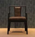 美式铁艺复古皮革沙发椅仿锈色做旧单人双人三人沙发LOFT水管椅子