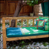 印度风情罗汉床垫罗汉套飘窗垫沙发垫套布艺墨绿浅绿