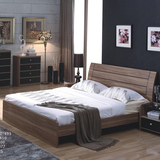 成都家具 卧室木床 双人床 1.8米1.5米 低箱床 实木颗粒板材