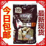 包邮美国进口喜糖果HERSHEYS好时金银砖什锦牛奶巧克力块1.47kg