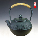 日本铁壶 老铁壶 茶壶茶叶 古董粒纹1.2L生铁壶保健工艺茶壶茶具