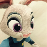 迪士尼 电影疯狂动物城 兔子朱迪 狐狸尼克 正版毛绒玩具公仔玩偶