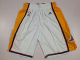 NBA Rev30新面料 湖人队 科比 纳什 霍华德 篮球裤 大短裤 白刺绣