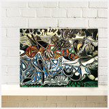 欧式简约无框画装饰画毕加索抽象画艺术抽象画名画壁画墙纸画